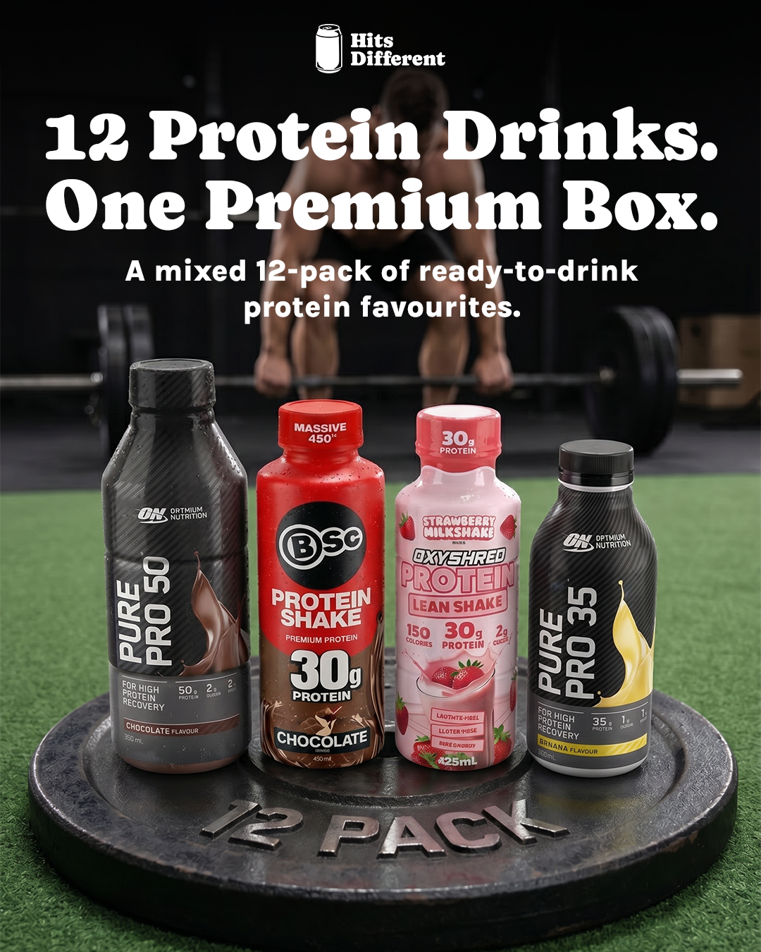 Protein Muscle Box Graphic v2 4 5 — static ad creative