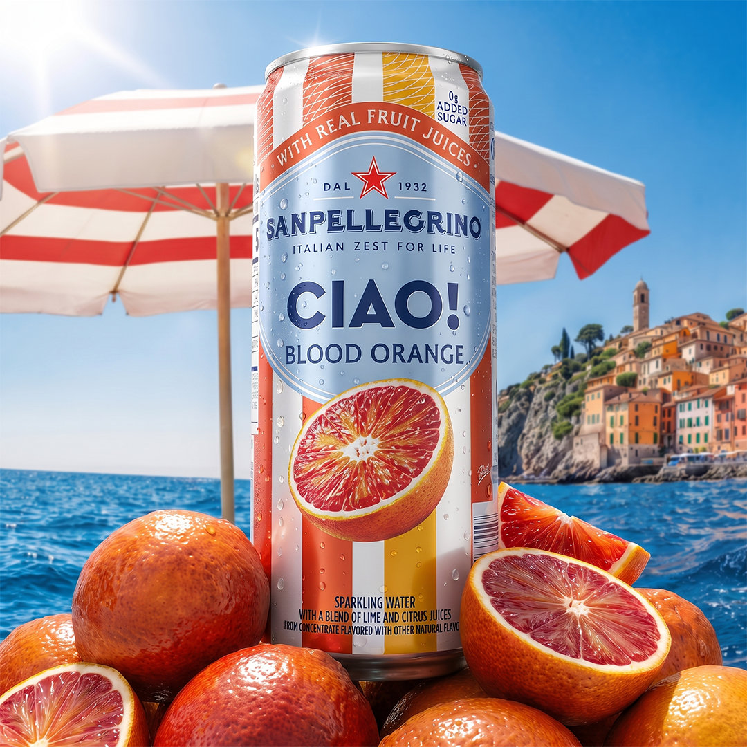 SANPELLEGRINO CIAO! Meta Carousel Ad Blood Orange — static ad creative