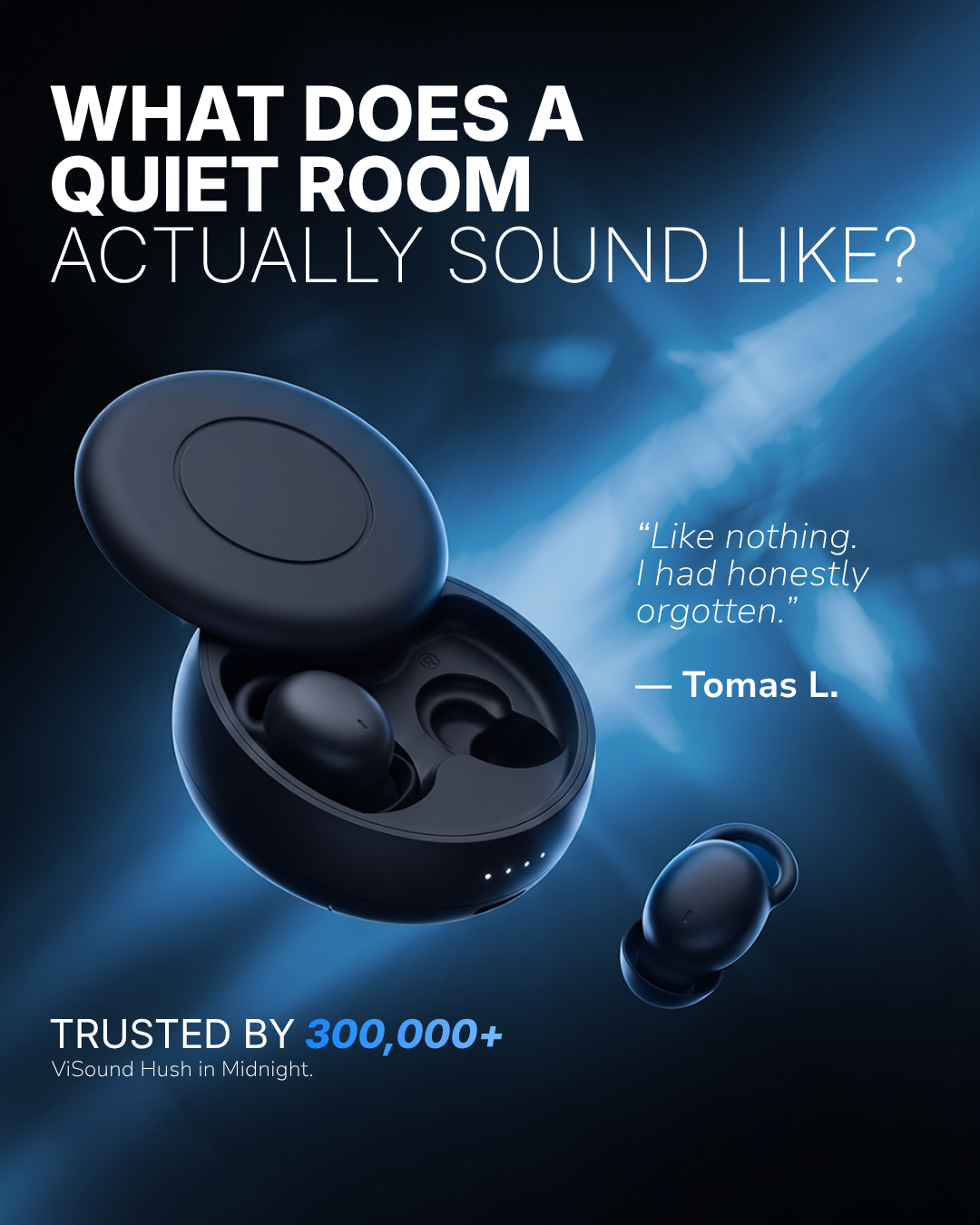 HUSH 07 the question and the quote — static ad creative